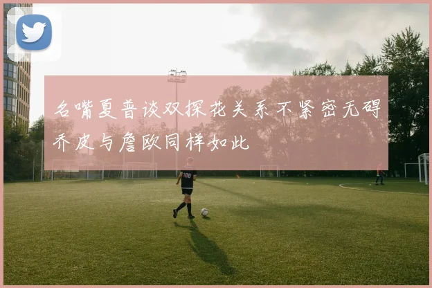名嘴夏普谈双探花关系不紧密无碍乔皮与詹欧同样如此