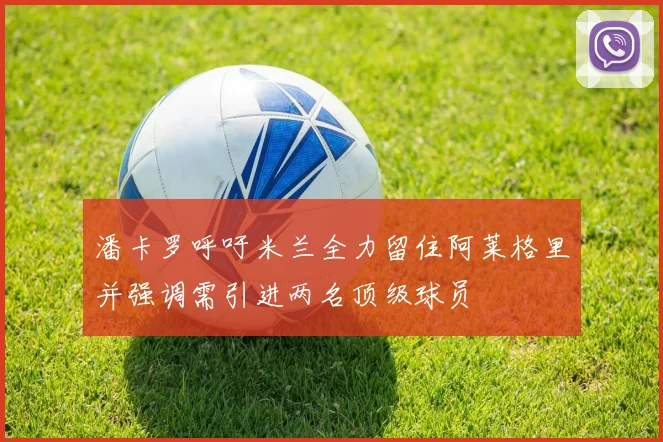 潘卡罗呼吁米兰全力留住阿莱格里并强调需引进两名顶级球员